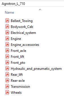 Deutz Fahr Agrotron L 710 - Parts Catalog