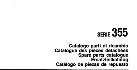 Fiat 355 Tractor - Parts Catalog