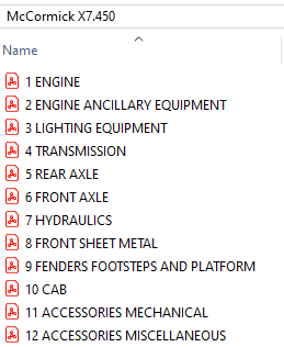 McCormick X7.450 -  Parts Catalog