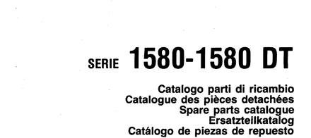 Fiat 1580 1580DT Tractors - Parts Catalog
