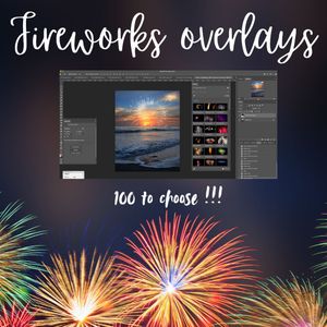 🎆 Fireworks overlays – Bundle of 100 | Instant Download |  🎆