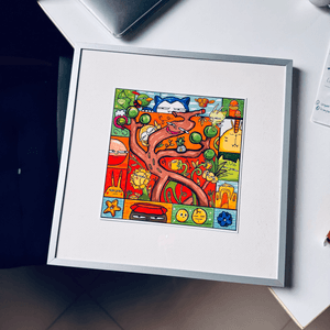 &quot;Teman Alam&quot; Green Buddies Pokkedo art Print