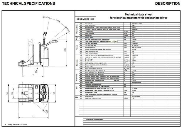 Linde P50 Electrical Tractor 141 Series Operating Instructions (User Manual)
