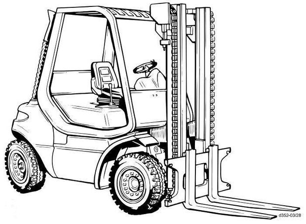 Linde H35D, H40D, H45D, H45D/600 Diesle Forklift Truck 352-03 series Operators Manual