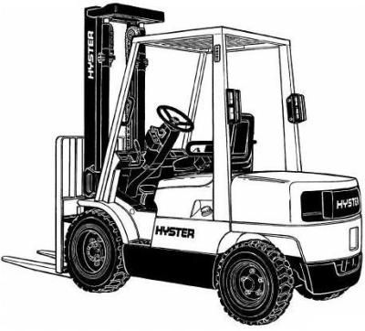 Hyster H45XM, H50XM, H55XM, H60XM, H65XM Forklift Truck H177 Series Workshop Service Manual (USA)