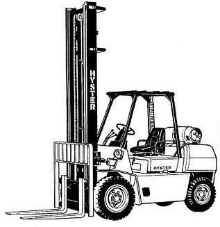 Hyster H3.50XL, H4.00XL-5, H4.00XL-6, H4.50XL, H5.00XL Forklift Truck F005 Ser. Service Manual (EU)
