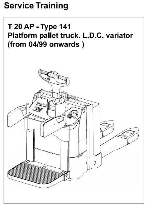 Linde T20AP Pallet Truck 141 Series Service Training (Workshop) Manual