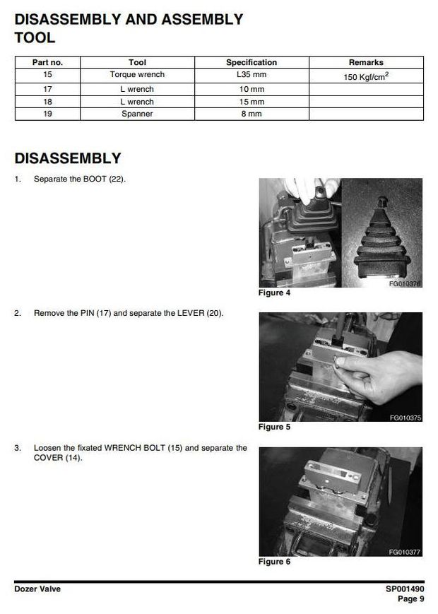 Doosan DX55 (SN. from 50001) Excavator Workshop Service Manual