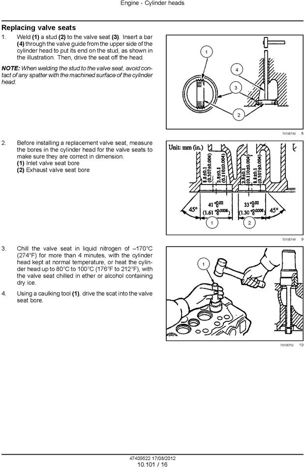 Mitsubishi S4Q, S4Q2 Engine (used in CNH Tractors Boomer 40 and Boomer 50) Service Manual
