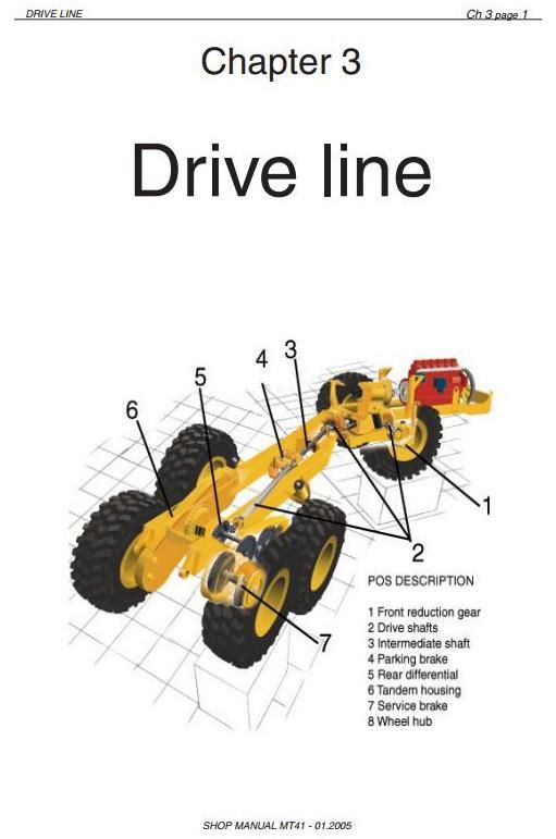 Doosan / Moxy MT41 Articulated Dump Truck Workshop Service Manual