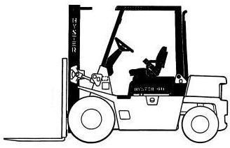Hyster H2.00XL, H2.50XL, H3.00 Diesel/LPG Forklift Truck B177 Serie Workshop Service Manual (Europe)