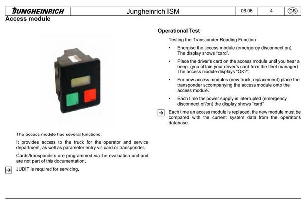 Jungheinrich EFG425/K/S/KS, EFG430/K/S/KS, EFG S30/S Electric ForkLift Truck Workshop Service Manual