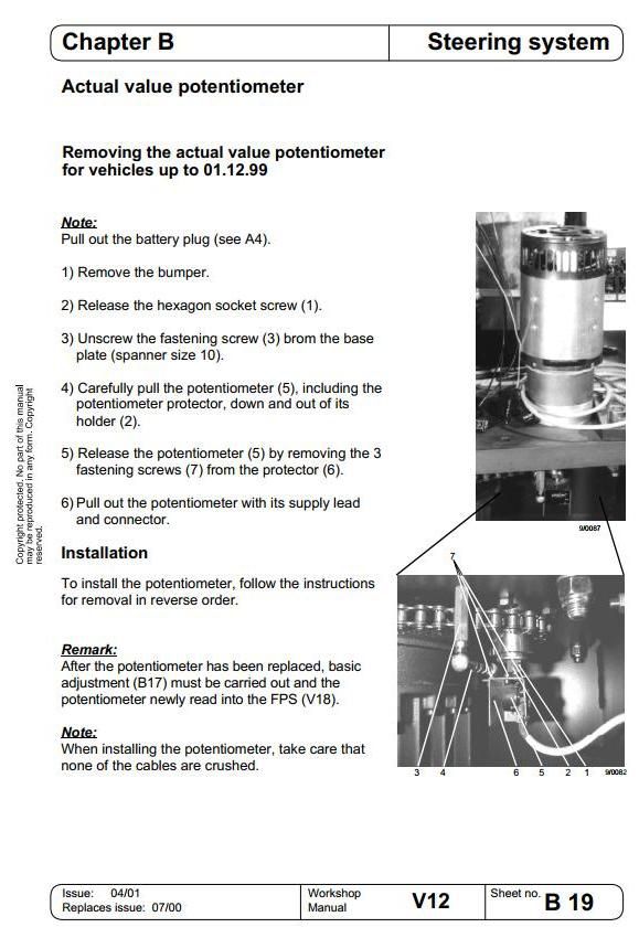 Linde V12 Order Picker Truck 015 Series Service Training (Workshop) Manual