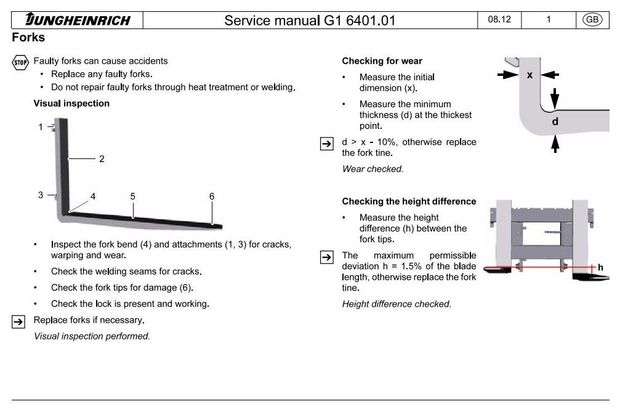 Jungheinrich ETV-Q20, ETV-Q25 (04.2002-09.2010) Electric Reach Truck Workshop Service Manual