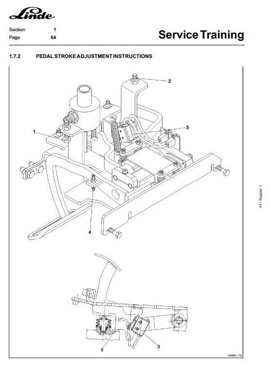 Linde H12T, H16T, H18T LPG Forklift Truck 350-02 Series Service Training Workshop Manual