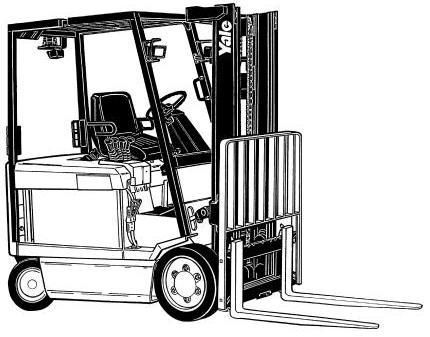 Yale ERC20AGF, ERC25AGF, ERC30AGF Electric Forklift Truck E108 Series Parts Manual (Europe)