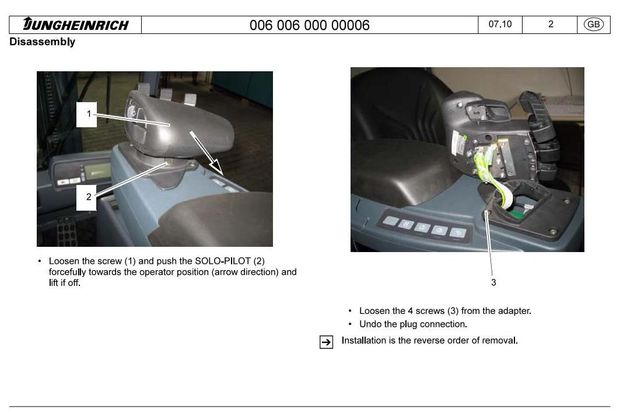 Jungheinrich EFG213, EFG215, EFG216, EFG216K, EFG218, EFG218K, EFG220 ForkLift Truck Service Manual