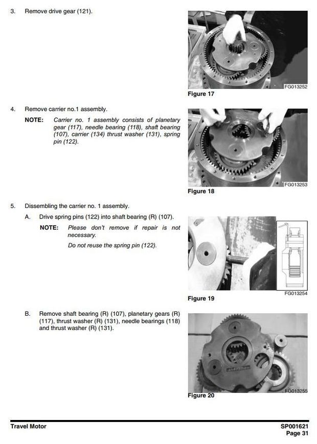 Doosan DX235LCR (SN. from 5001) Crawler Excavator Workshop Service Manual