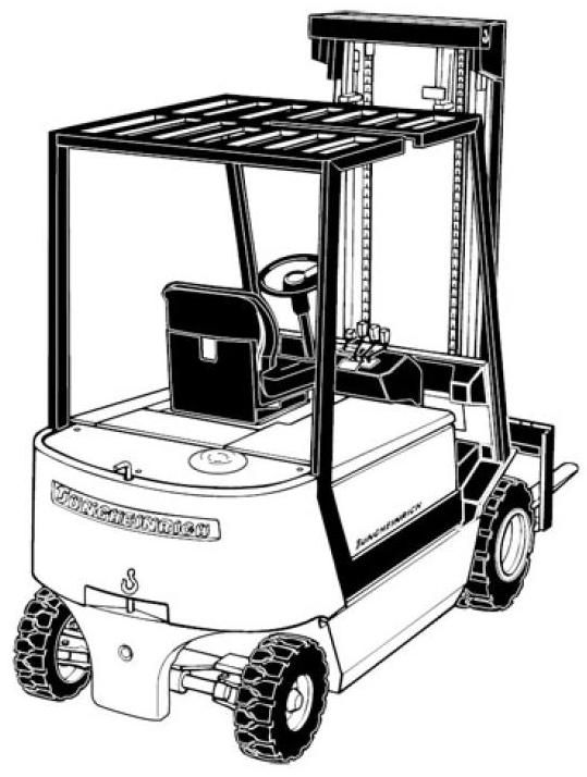 Jungheinrich EFG-VD25, EFG-VD30 (04.1997-01.2001) Electric ForkLift Truck Workshop Service Manual
