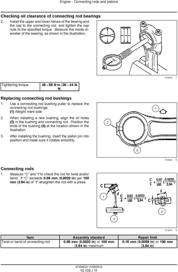 Mitsubishi S4Q, S4Q2 Engine (used in CNH Tractors Boomer 40 and Boomer 50) Service Manual