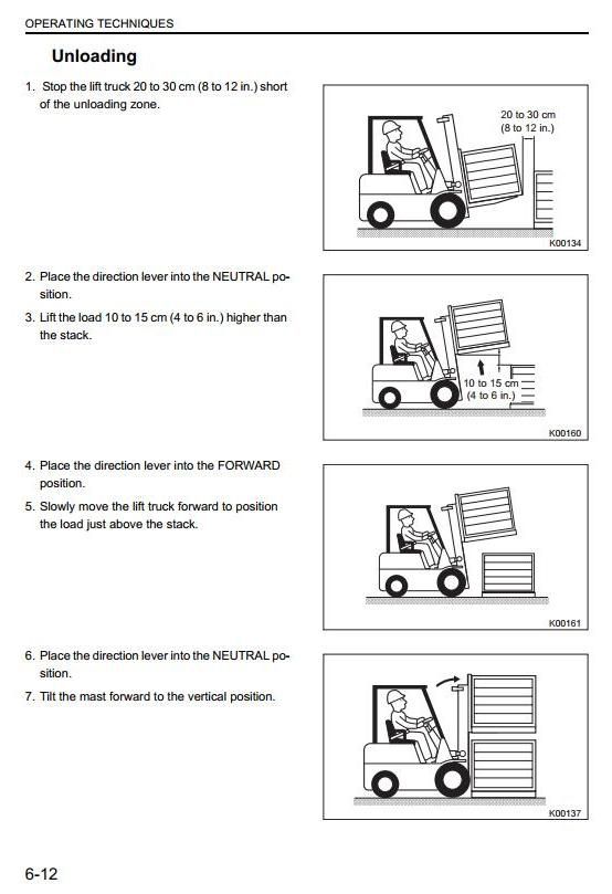 Mitsubishi FD40N, FD45N, FD50CN, FD50N, FD55N Diesel Forklift Truck Operating, Maintenance Manual
