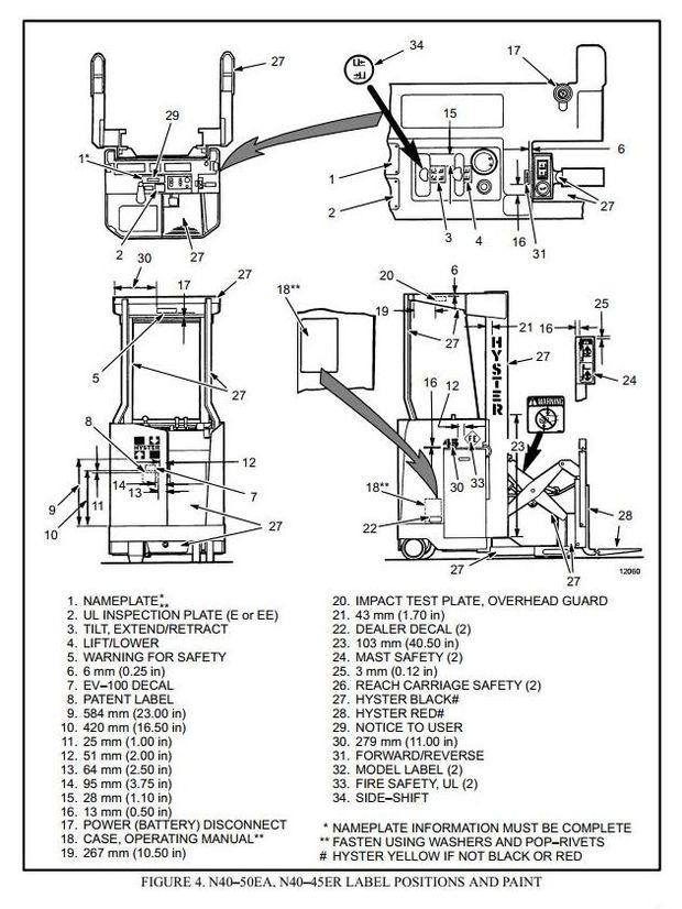 Hyster N40FR, N45FR, N50FA Electric Reach Truck D138 Series Workshop Service Manual