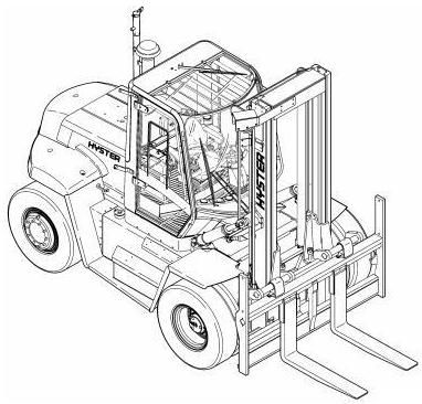 Hyster H300HD, H330HD, H360HD, H360HD-EC Forklift Truck F019 Series Workshop Service Manual (USA)