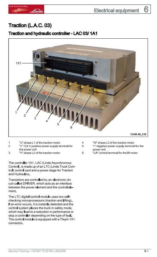 Linde N20, N24 Order Picker 132 Series Service Training (Workshop) Manual