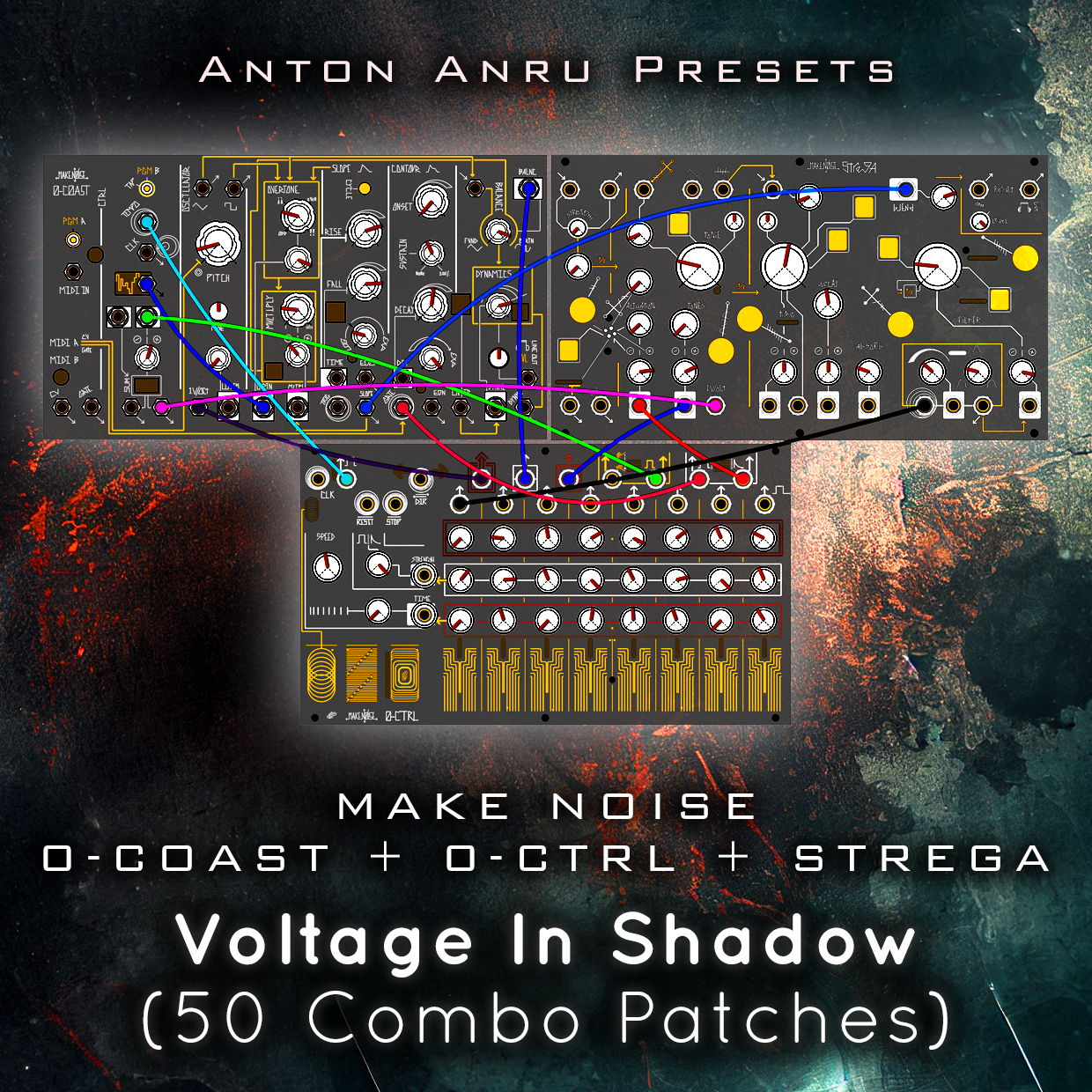 Make Noise Strega + 0-Coast + 0-Ctrl Combo Patches