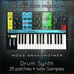 Moog Grandmother - Drum Synth (25 Patches + 678 Samples by Anton Anru)