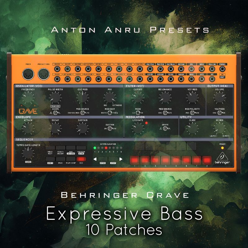 Behringer Crave - Expressive Bass (10 Free Patches)