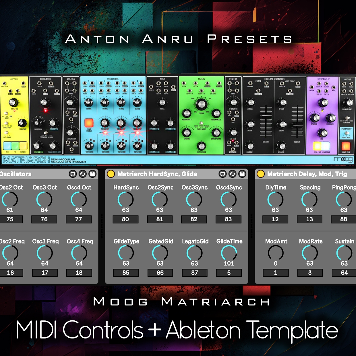 Moog Matriarch: Free MIDI Controls & Ableton Template