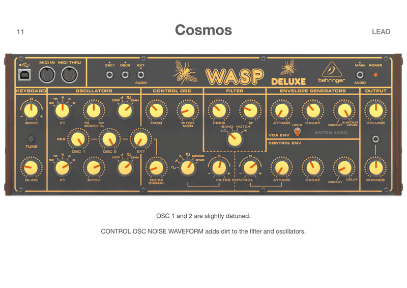 Behringer Wasp Deluxe: 50 Unique Analog Classics