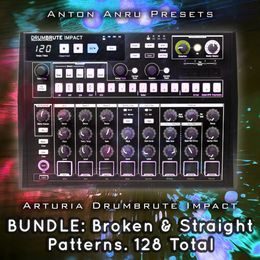 Arturia Drumbrute Impact BUNDLE - Broken Grooves + Straight Beats (128 Patterns)