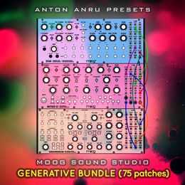 Moog Sound Studio: DFAM+Subharmonicon+Mother-32 - Generative BUNDLE (75 Patches)