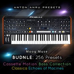 Moog Muse BUNDLE - Echoes of Machines, Cassette Motion, Leads Basses (256 Presets by Anton Anru)