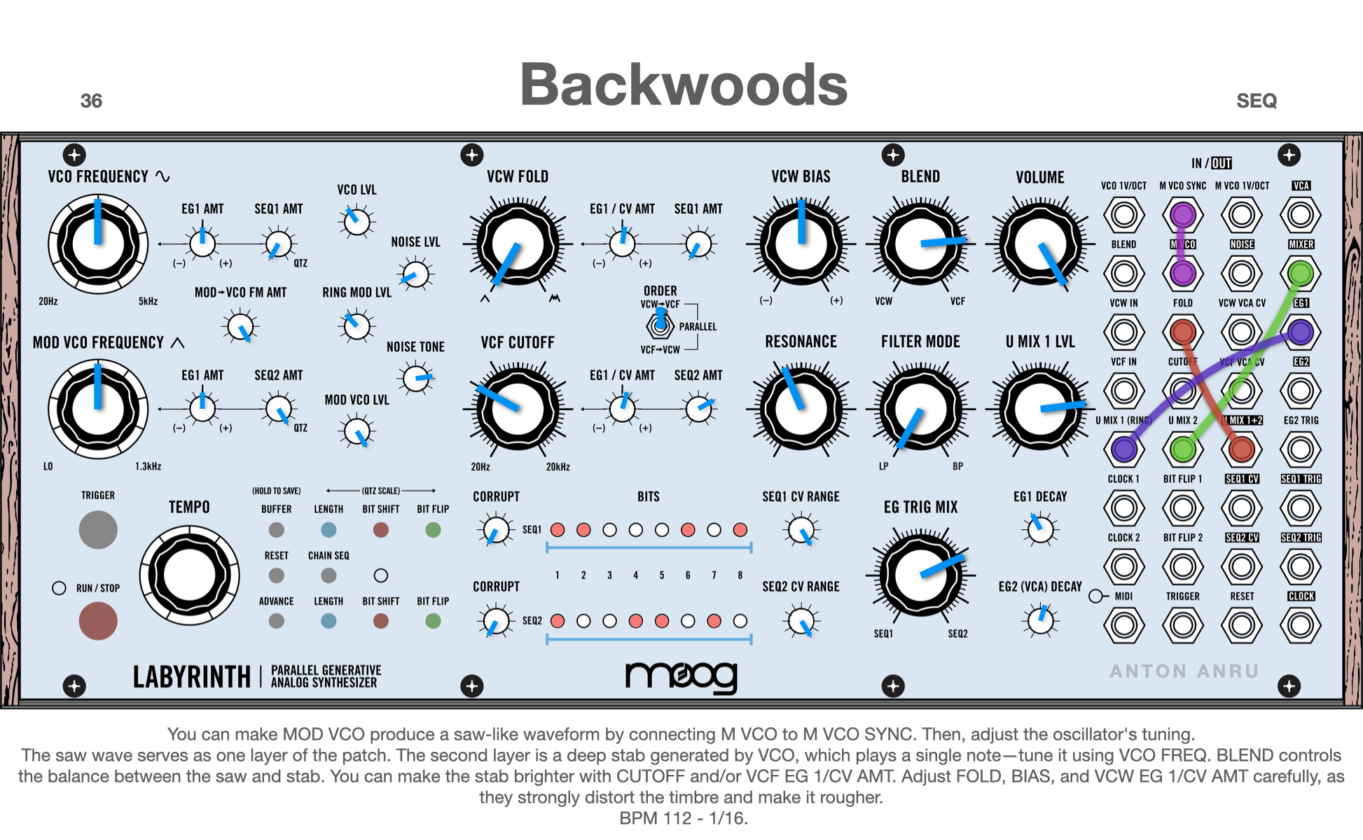 Moog Labyrinth Modular Sounds - 50 Inspiring Patches