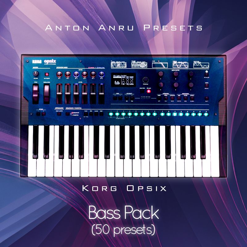 Korg Opsix - Bass Pack (50 custom presets by Anton Anru)