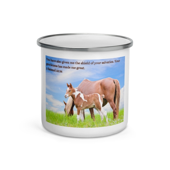 Gentleness &amp; Greatness Enamel Mug 