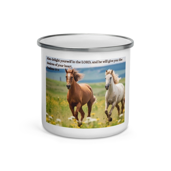 Faithfulness &amp; The Heart Enamel Mug 