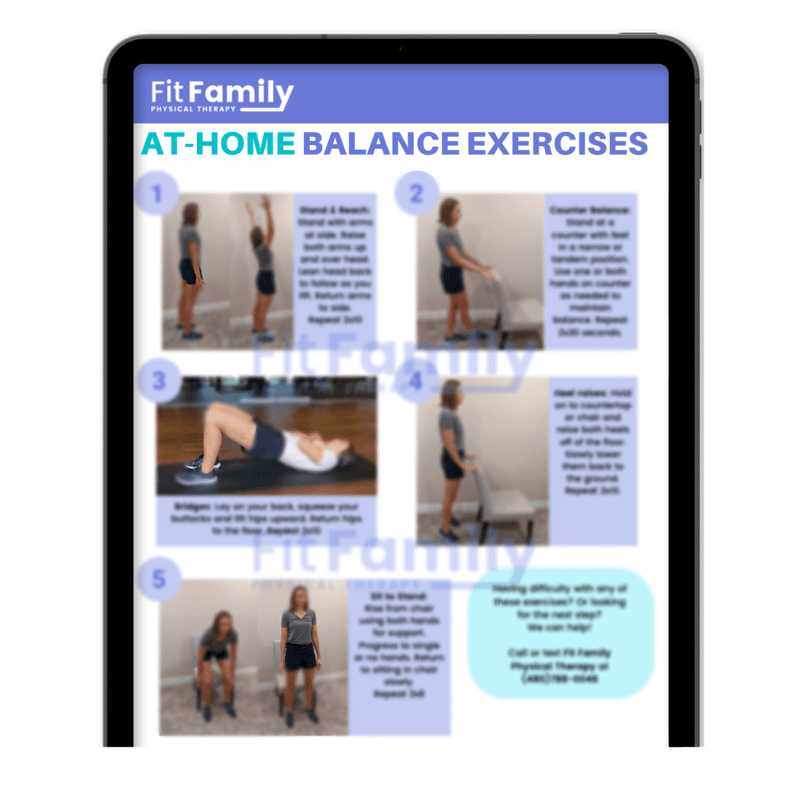schedule balance workouts