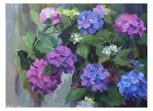 Hydrangeas. Archival Museum Quality Print.