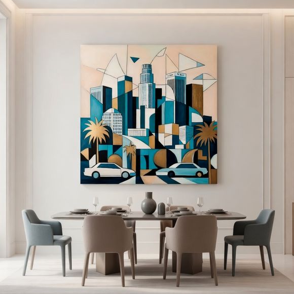 Urban Geometry — Los Angeles Skyline