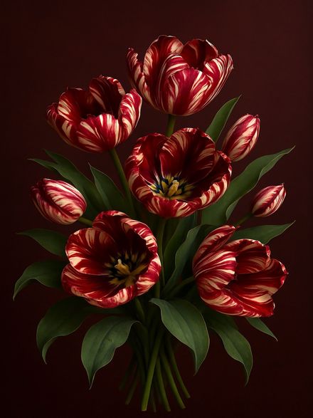 Flowers &amp; Botanicals | Elegant Tulip Portrait Collection