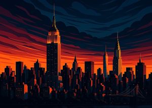 Urban Inferno – Skyline at Dusk1