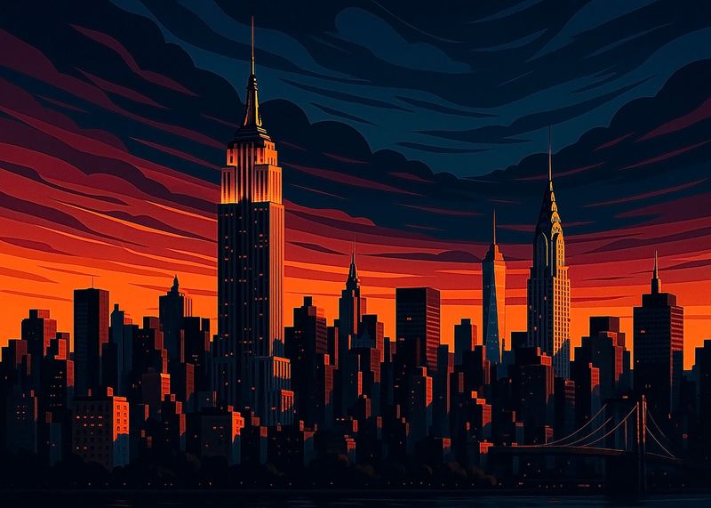 Urban Inferno – Skyline at Dusk1