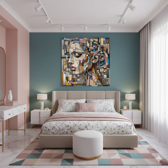 Muses and Modern Portraits – Contemporary Digital Faces in Geometric Harmony