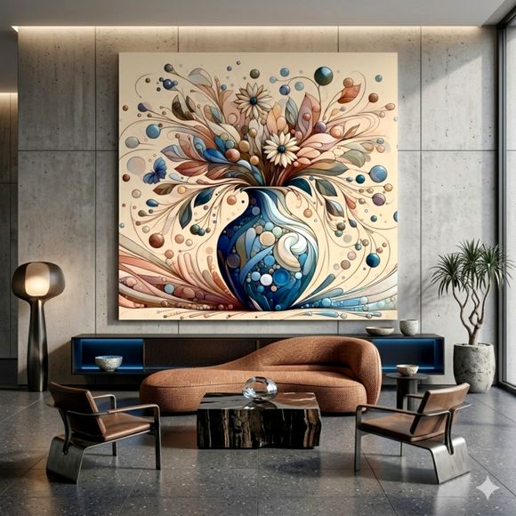 Contemporary Digital Wall Art — Premium Canvas Print III