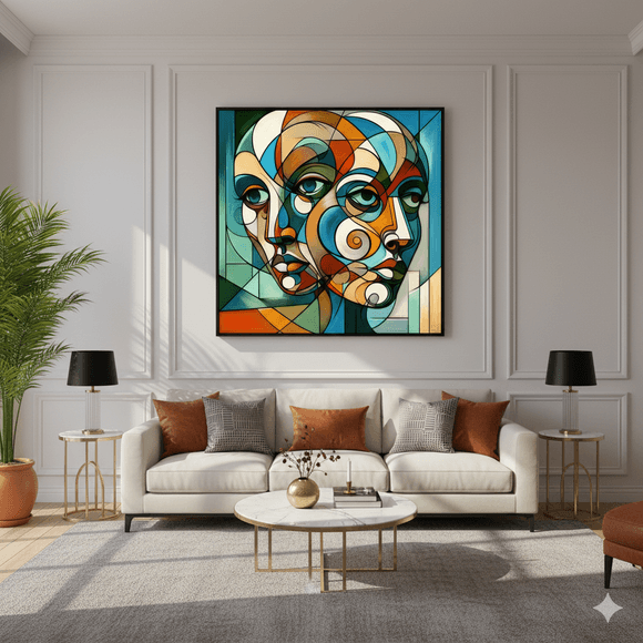 Muses &amp; Modern Portraits — AI-Crafted Faces in Contemporary Abstraction
