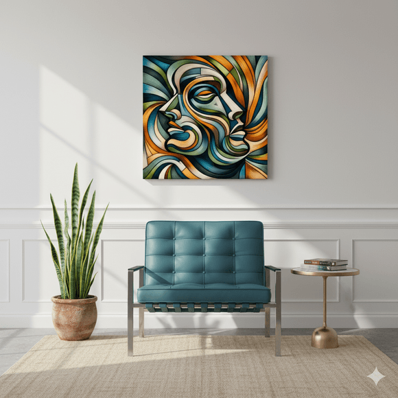 Muses &amp; Modern Portraits — AI-Crafted Faces in Contemporary Abstraction